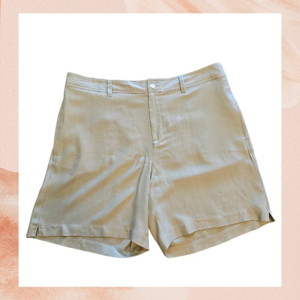 Caribbean Joe Sage Silk Blend Casual Shorts